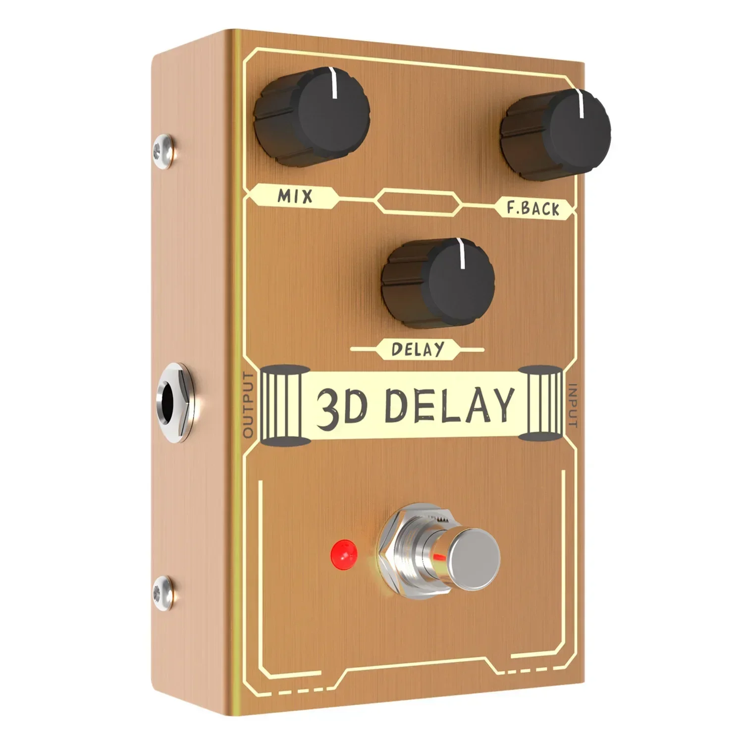 Electric guitar effector drive pedal effector analog distortion overload reverb multiple functions guitar single block effector