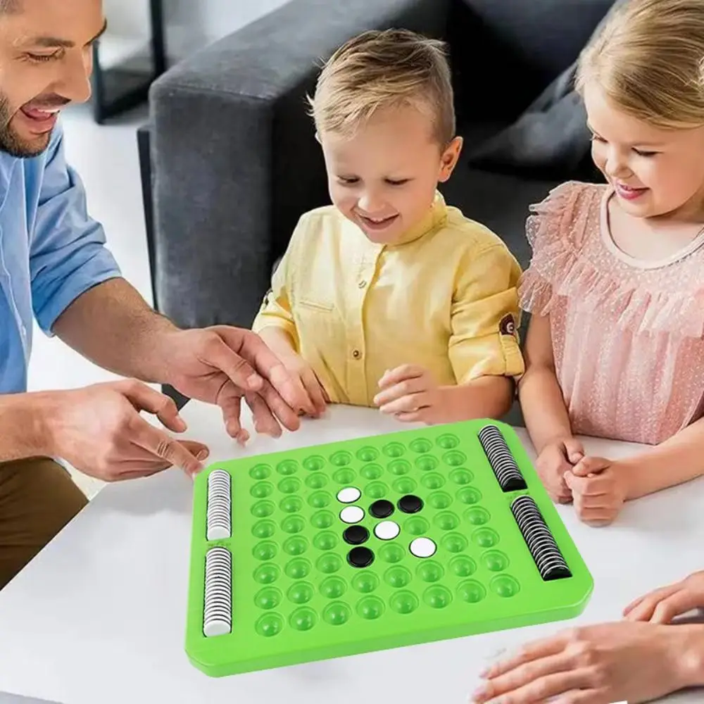 

Tabletop Game Flip Black White Chess Board Parent-Child Interactive Portable Kid Overturn Chess Montessori Funny