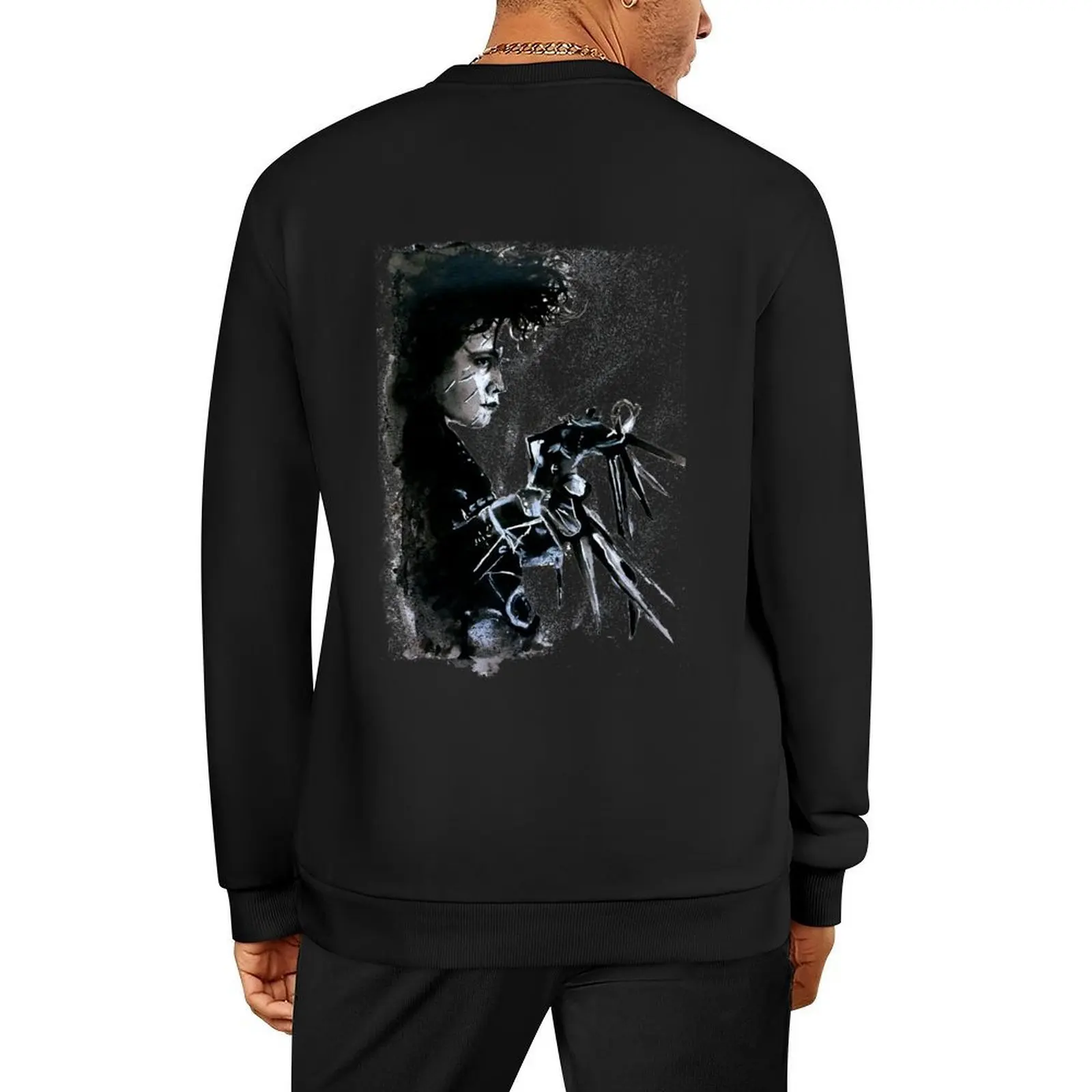 

Scissorhands Splatter Pullover anime clothing autumn clothes men's coat men's autumn clothes men's sweatshirt