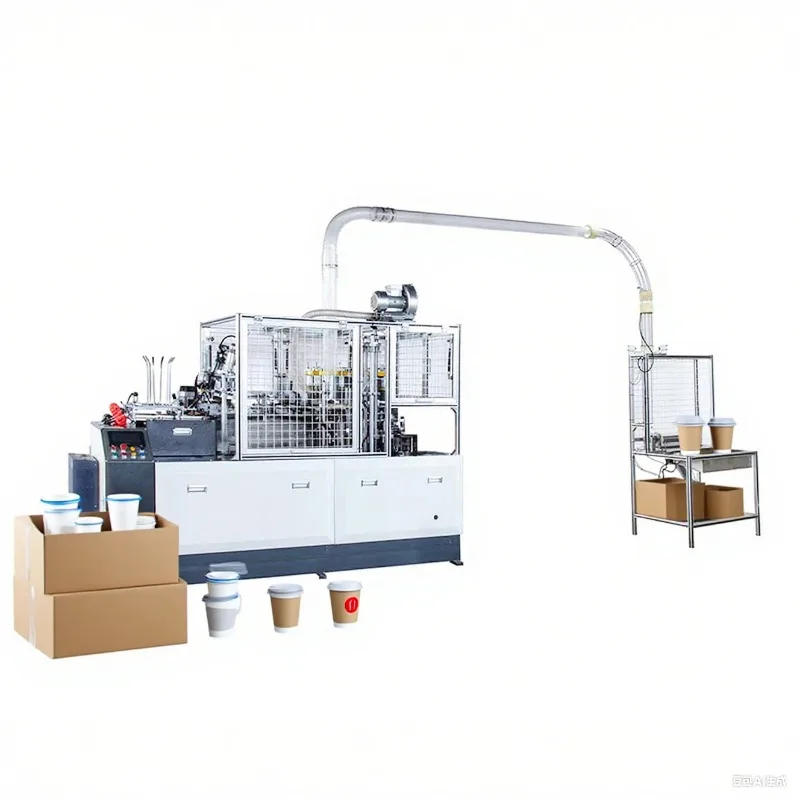 Máquina para fabricar vasos de cartón de café de papel desechable completamente automática, línea de producción, precios de máquinas para fabricar vasos de papel