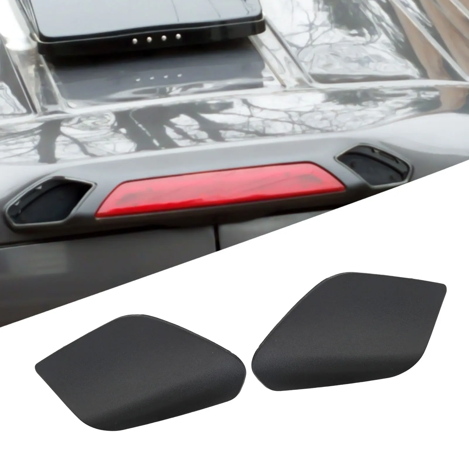 Sleek Black Finish Third Brake Light Lamp Trim Cover for Ford For Transit 2018 2020 Models OEM Number JK4Z 13A613 AE/AF
