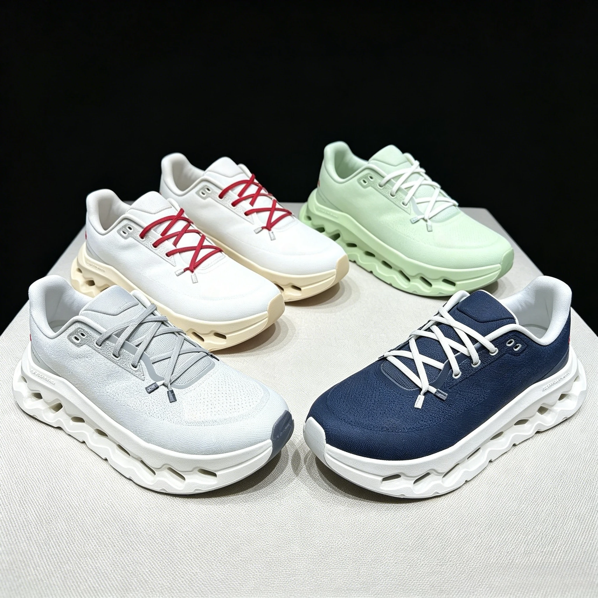 High Performance Mesh Breathable Couple's Sneakers Unisex Outdoor Running Shoes Cushioning EVA Material Men Running Casual Shoes