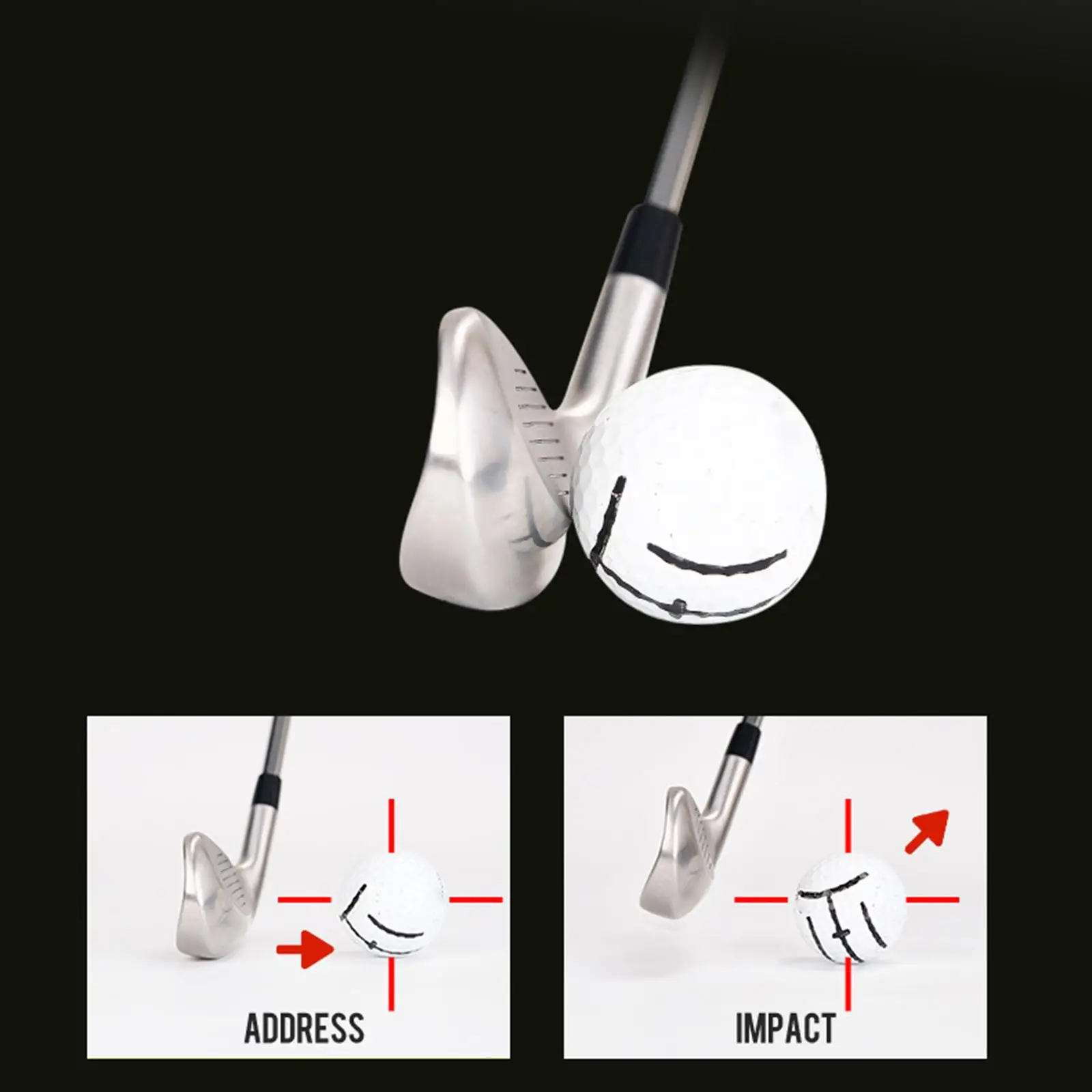 

Golf Club Training Aid 7 Iron Non-slip Grip Golf Irons Set for Adult Fitness Home and Range Practice