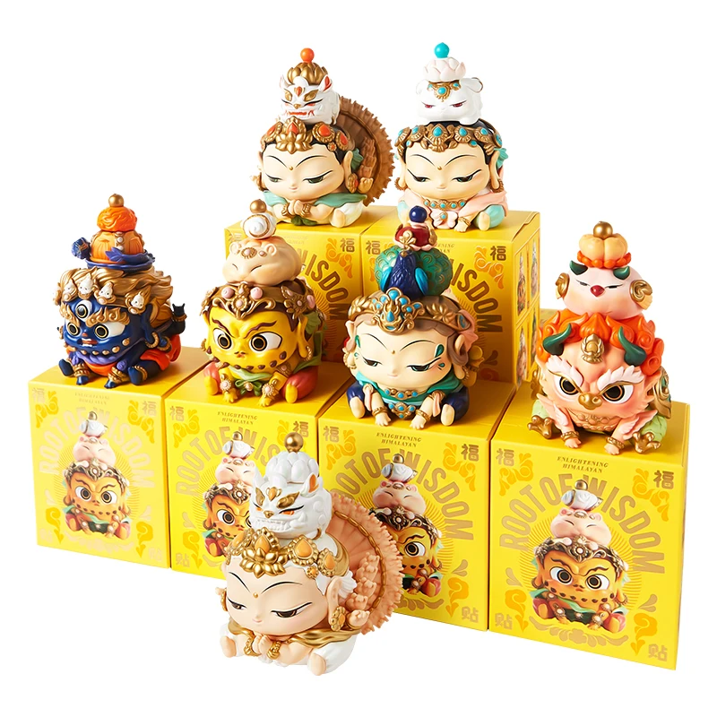 In Stock Huigen Exquisite Handmade Wishing Blind Box Good Luck Toys Dunhuang Wenchuang National Tide Bodhisattva Ornaments Child