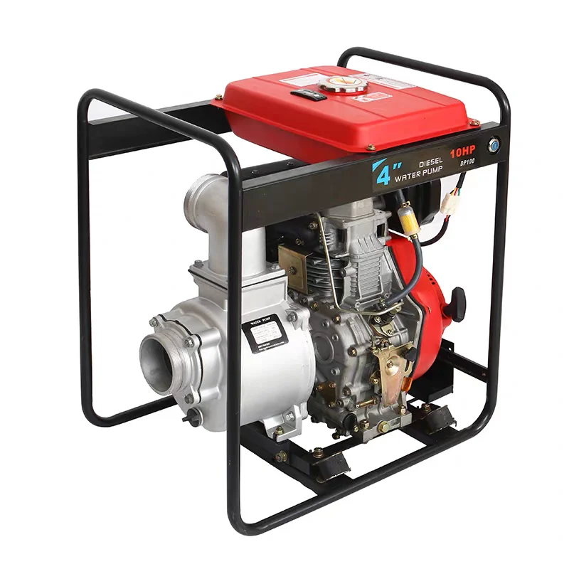 GasolineSelf Priming Pump  High-Head Agricultural Irrigation Electric-Start Diesel Engine Firefighting High-Pressure Water Pump