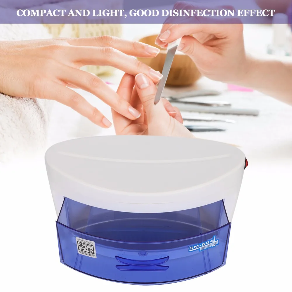 

6W UV Sterilizer Box Ozone Disinfection Cabinet Nail Art Beaty Salon Manicure Implement Sanitize Tool Equipment US Plug 110-220V