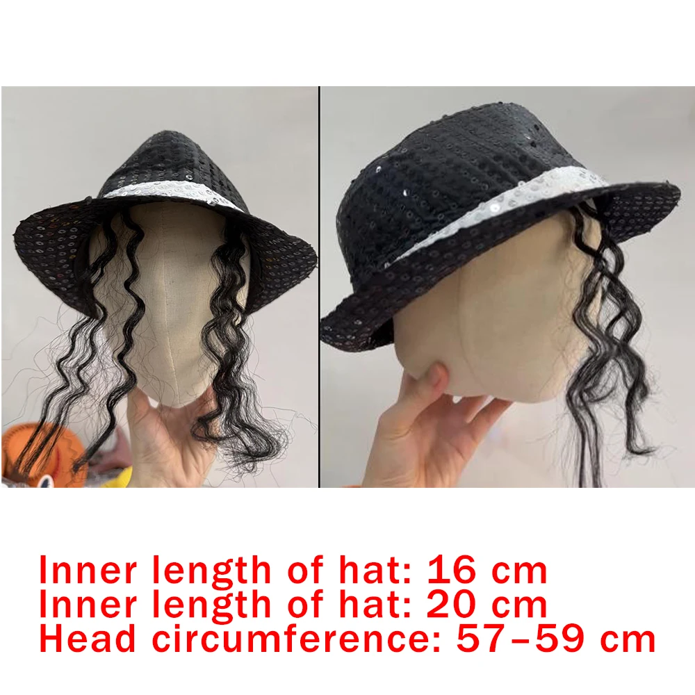 Conjunto de Accesorios de Disfraz de Michael Jackson, Kit de Actuación para Fiesta Disco Retro de los 80 con Sombrero de