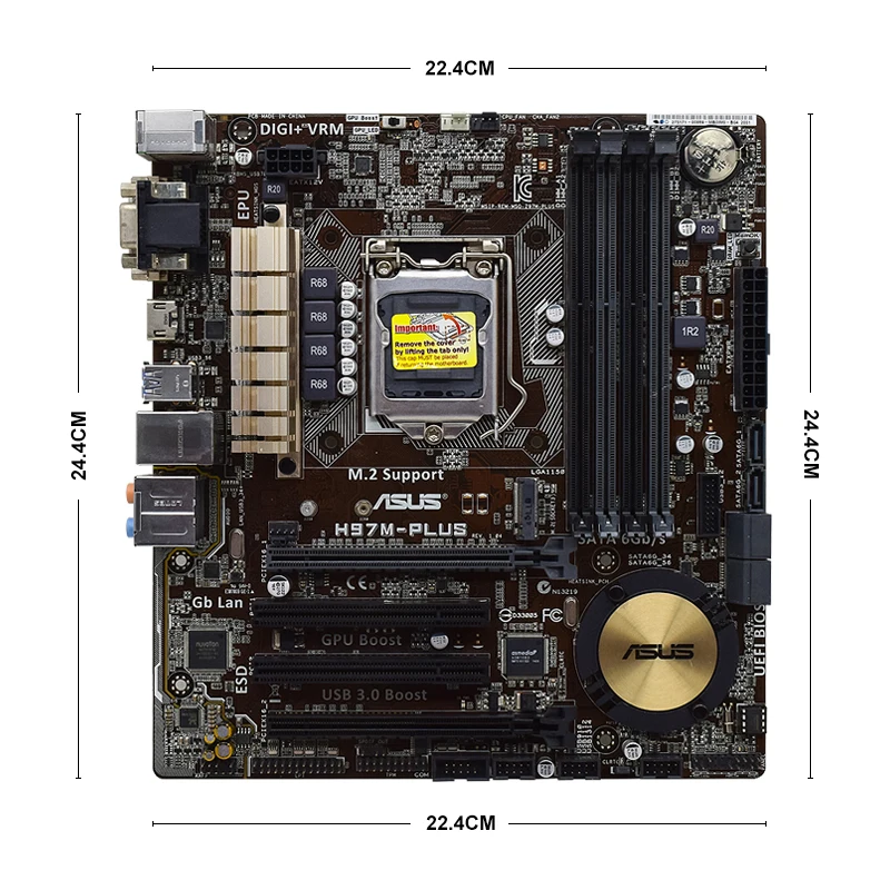 ASUS H97M-PLUS Motherboard  Intel H97 1150 Motherboard DDR3 32GB support 4150 4170 4360 4460 4570 4670 5775 cpu Micro ATX