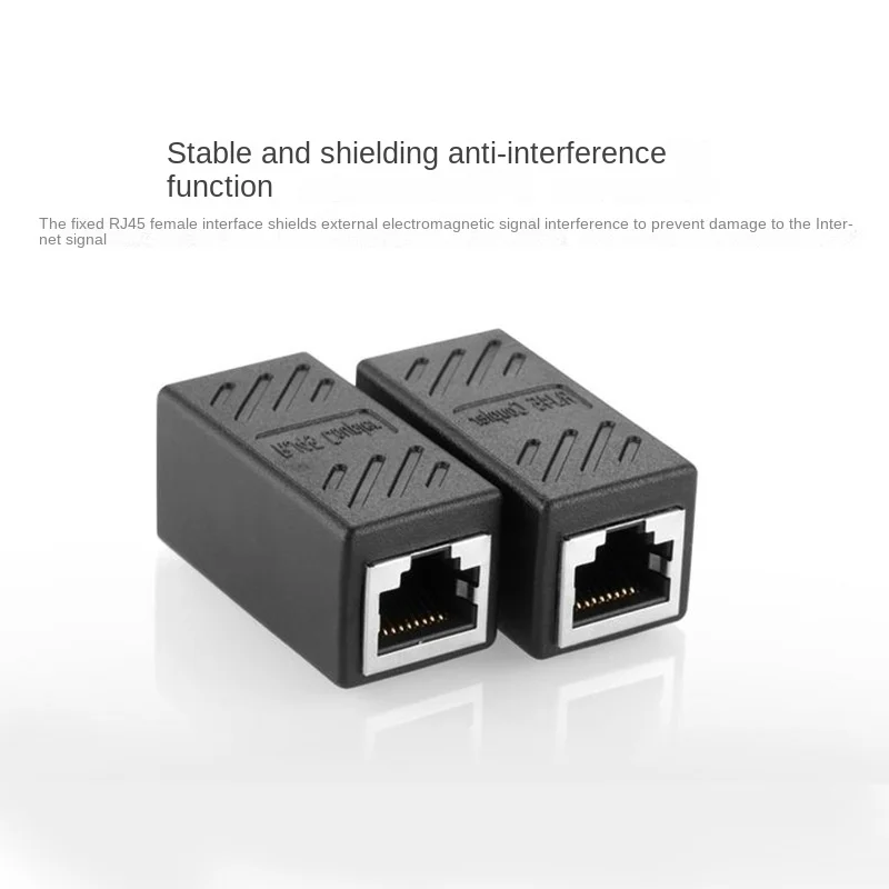 RJ45 Coupler Extender Connector Cat 5 Cat6 Cat6A Ethernet Coupler  Female To Female PC Hardware Adapters Ethernet Cable Extender