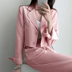 New Spring and Autumn Casual British Style Suit Women's Fashion Pants Suit