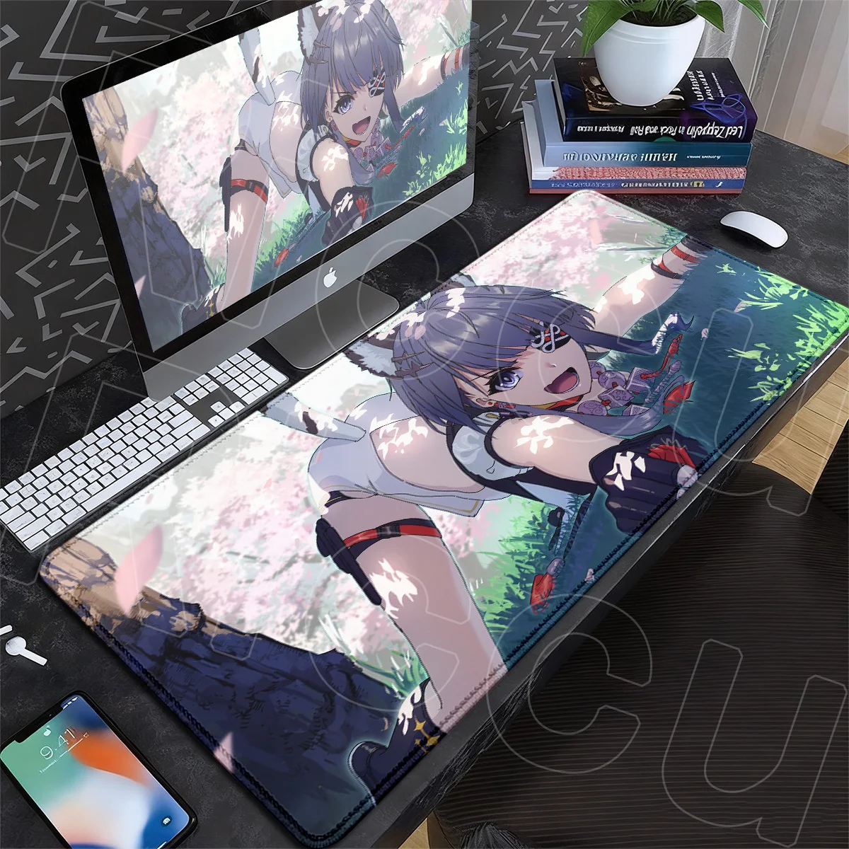 Non-slip Rubber Office Laptop Desktop Carpet Large Computer Gaming Anime Mats Kawaii Girl Tangtang Arknights Endfield Mouse Pads
