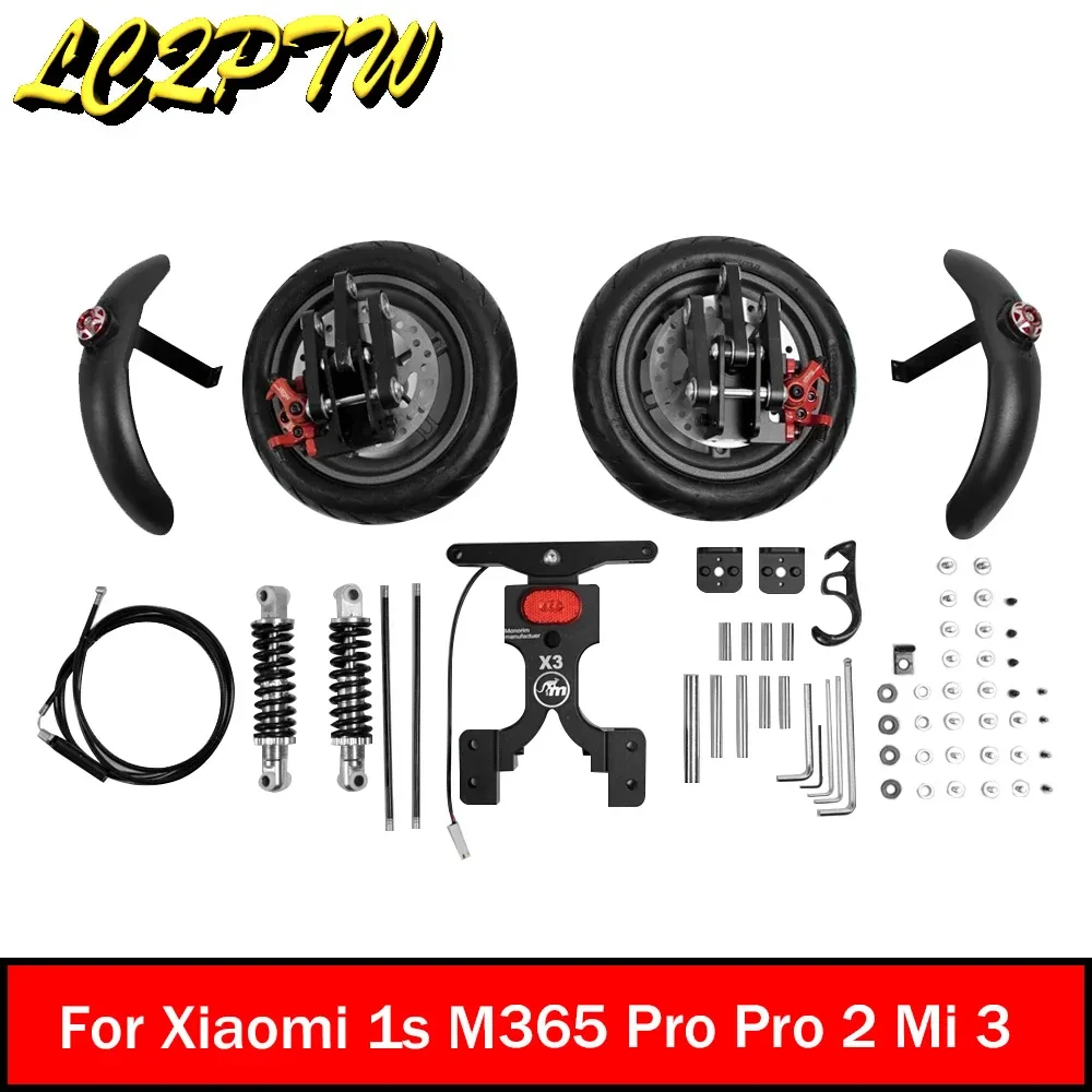 Monorim X3 Three Wheels Special Upgrade Modifited Kit for Xiaomi 1s M365 Pro Pro 2 Electric Scooter 8.5inch/10inch Accessories