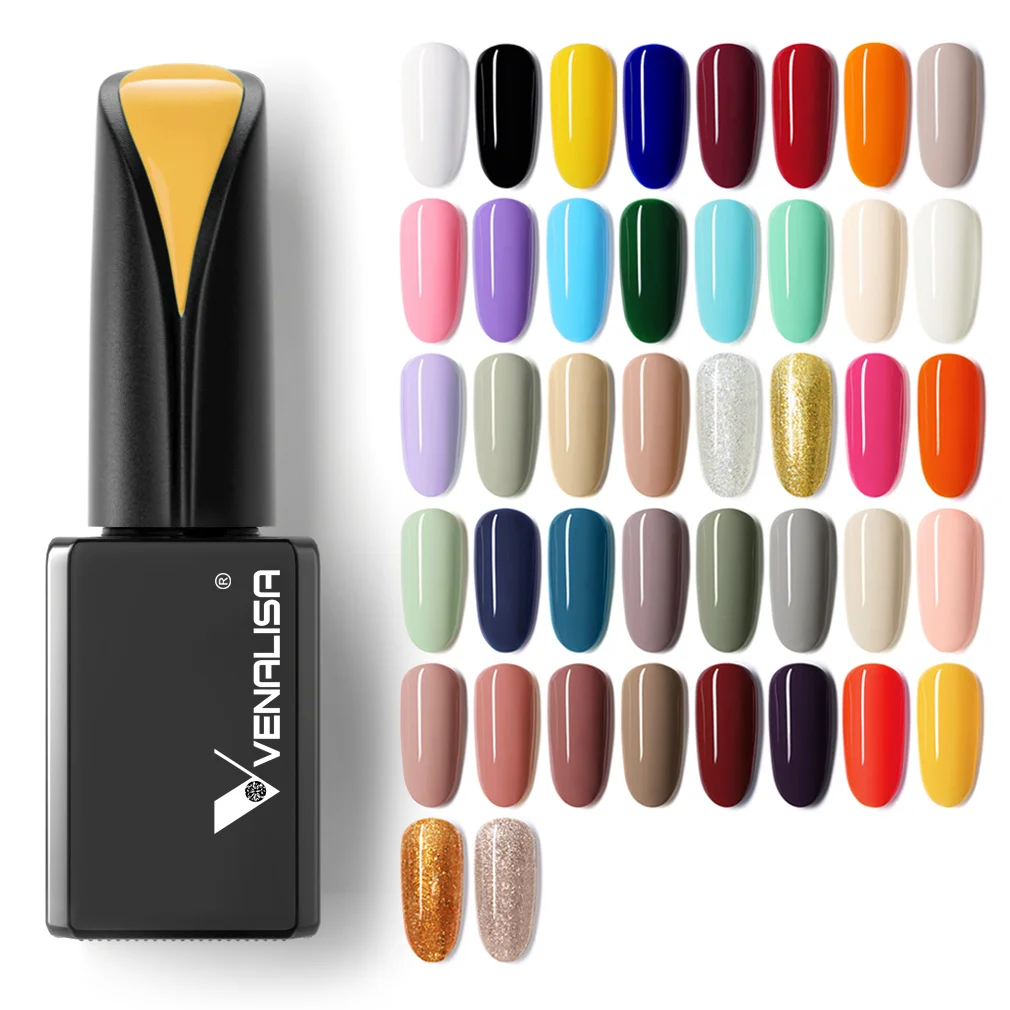 VENALISA 15ml Gel Nail Polish High Pigment Full Coverage Semi-Permanent Fast Curing Salon Grade Shine Nowipe Top DIY Manicures