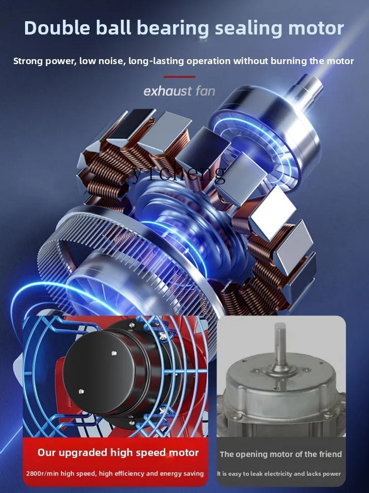 ZZ 흐름 팬 고속 실린더 주방 범위 후드 덕트 배기 팬 강력한 산업용 배기 팬