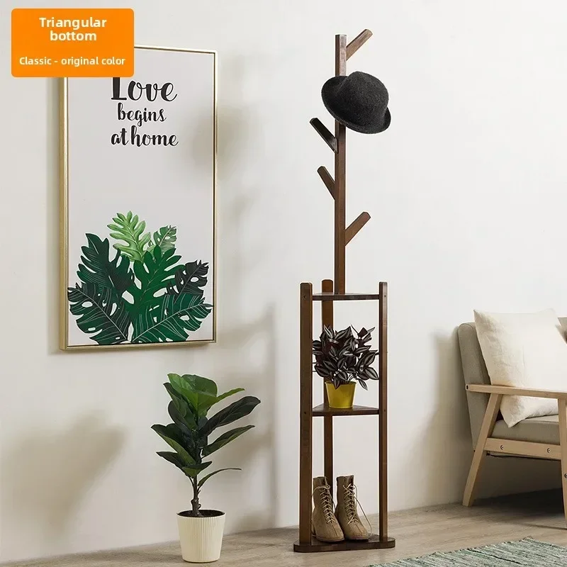 Exquisite Simple coat rack Hanging hanger Floor to ceiling Living room Bedroom Children's hanger Creative clothes rack Hat rack