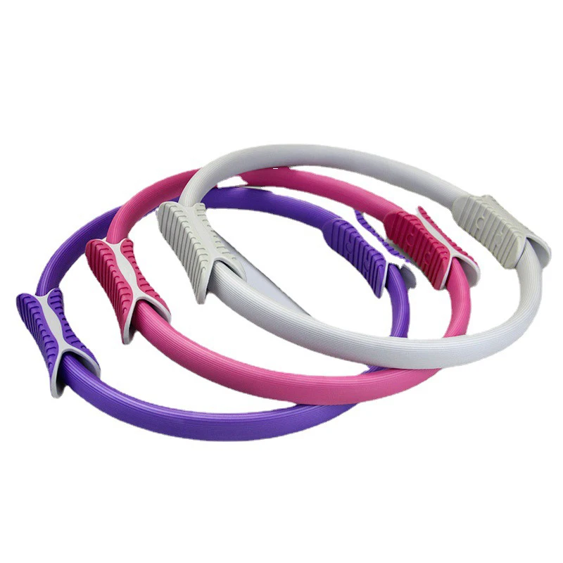 

Customized LOGO Wholesale Yoga Pilates Stretch Exercise Body Fitness Black Pilates Magic Ring Circle Ring with Customized Logo