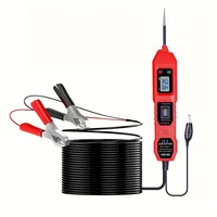 Un probador de circuito, probador de circuito de automóvil con luz LED de visualización de voltaje y un kit de sonda de circuito de alimentación de automóvil.