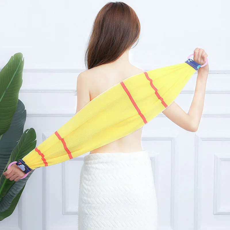 Unisex extended extra-coarse sand back rub towel strong dust and mud back pull