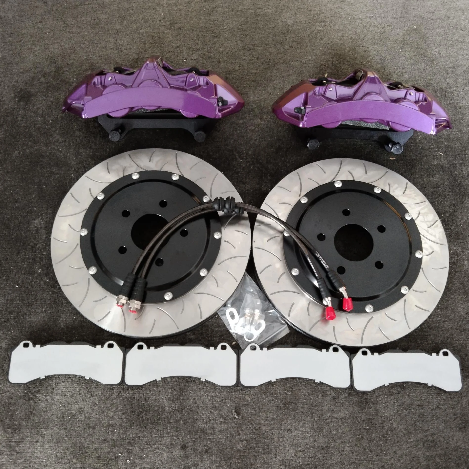 Car Accessories Dicase Big Brake System 6 Pot Caliper with 405*34mm Disc for Tesla model x r20