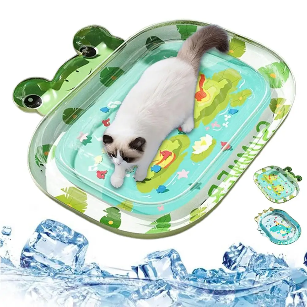 

Pets Water Sensory Play Mat Water-Fillable Cat Dog Ice Water-filled Cats Pad Mat Water Dogs Pet Cooling Pet Thickened Bed G2P4