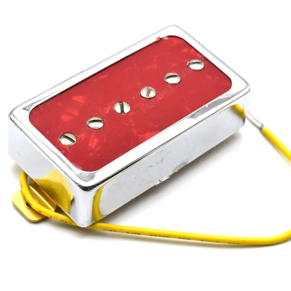 P90 Style Electric Guitar Pickup Humbucker Size Single Coil Pickup Neck Bridge Guitar Parts and Accessories