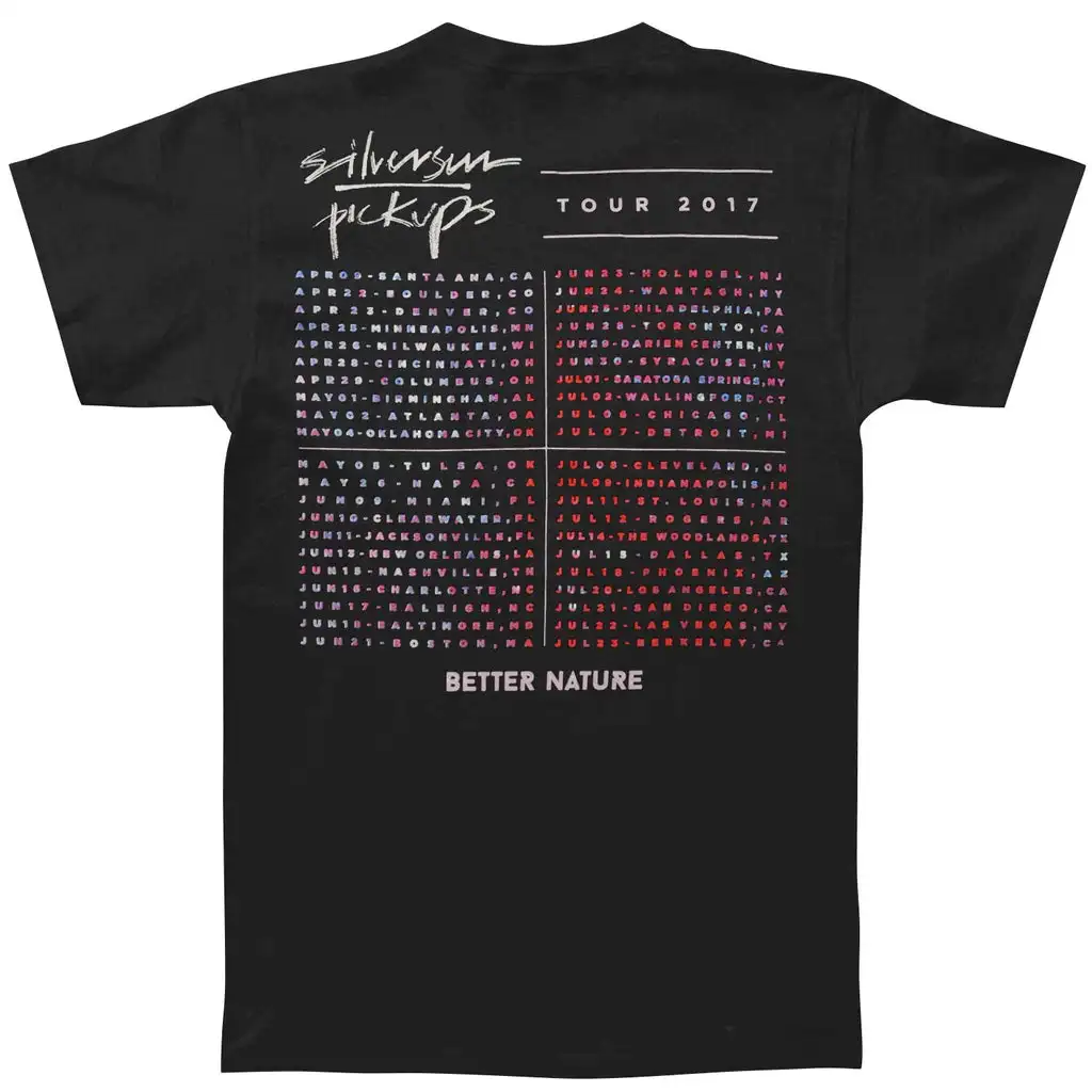 SILVERSUN PICKUPSBetter Nature US Tour 2017 Super Soft Tee T-shirt