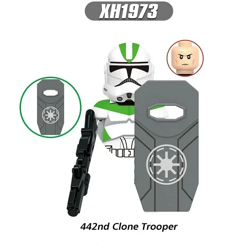 X0344 X0345 Star Wars Clone Troopers 501st Regiment Imperial Stormtrooper Mini Robot Figure Toy Bricks Assembling Doll Present