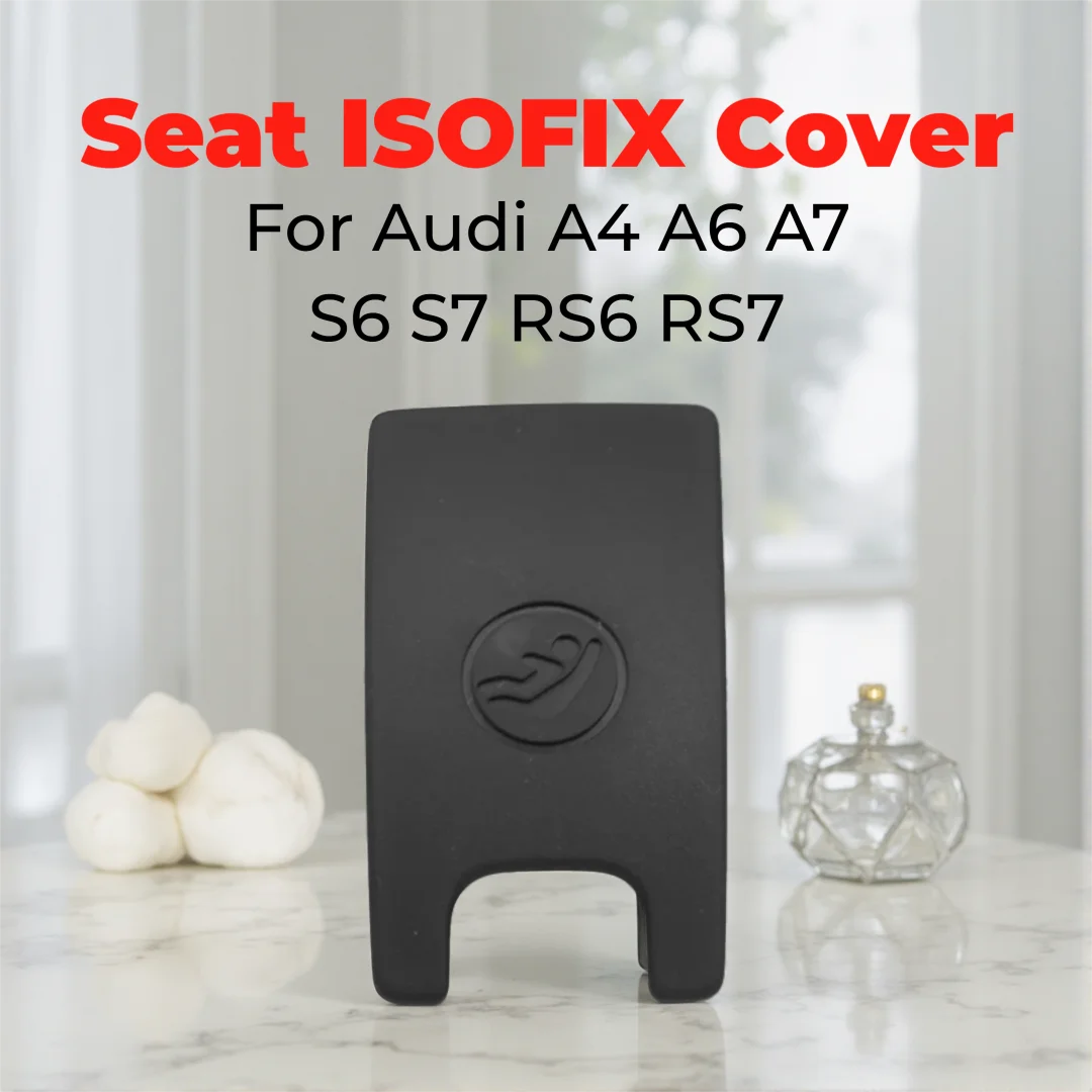 Black Child Seat Safety Belt Slot Trim Cover 4G8887187 4G8887233 For A6 C7 A7 S6 S7 RS6 RS7 High Quality Car Accessories
