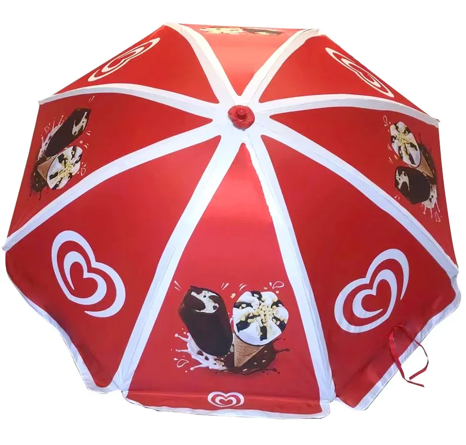 Beach  outdoor shade sunscreen stalls circle custom umbrella sun  wind rain garden big umbrella advertising