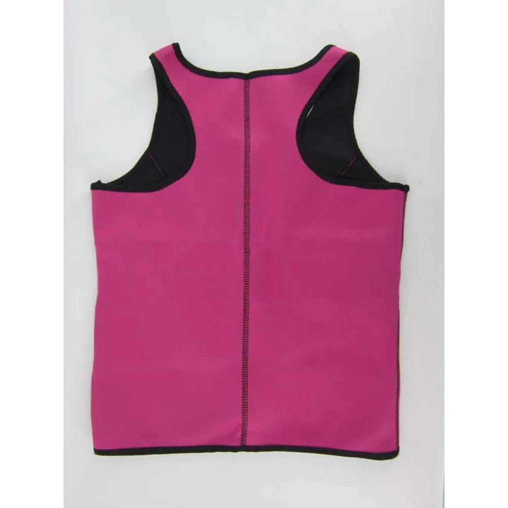 

1 шт., корректирующее белье для похудения, жилет для тренировки талии, корсет, компрессионный жилет для женщин, тренажерный зал, повседневная одежда, размер (розовый)