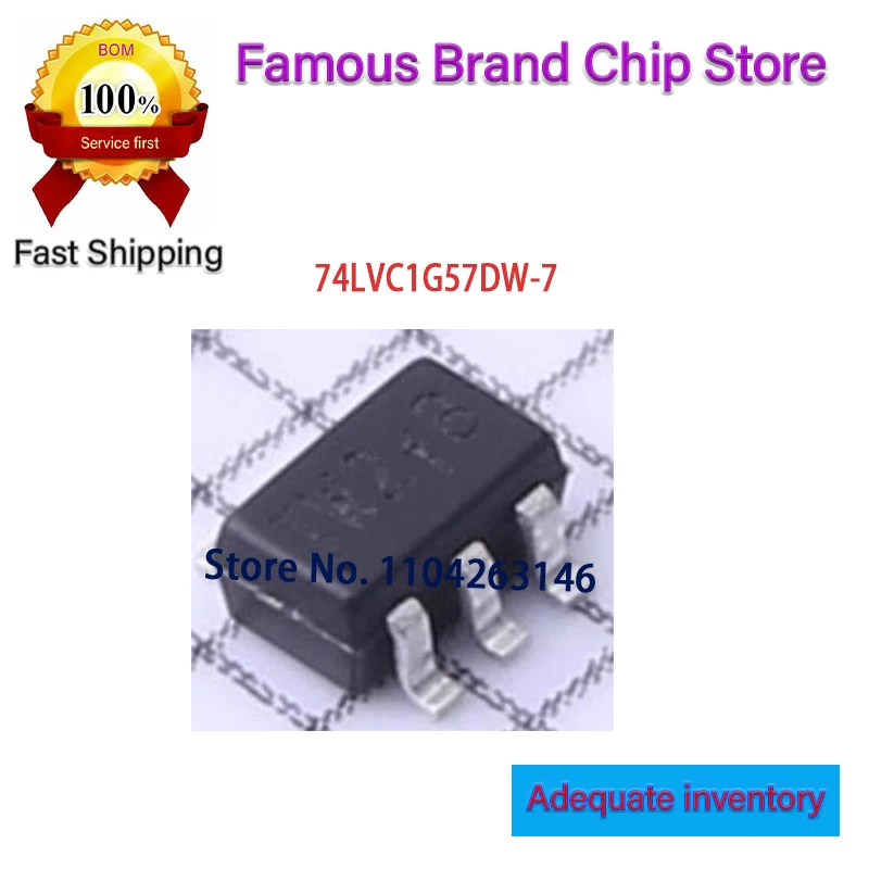 50PCS TW2FB  TW  New and Original Chip IC SOT363 74LVC1G57DW-7 74LVC1G57DW 74LVC1G57D 74LVC1G57