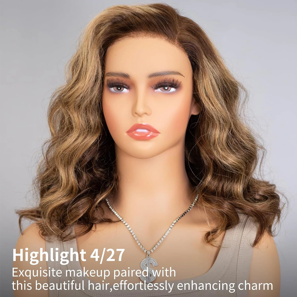 Bob Wig Remy Hair Body Wave Bob Wig Ombre Colored Human Hair Wig P4/27 T Part Lace Wig Body 13x5x1 T Part Bob 180% Density