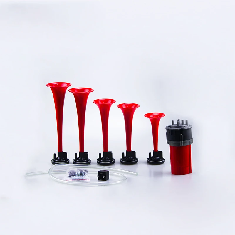 5-tube Music Electric Air Horn TZ-F013-1 Electric Car Horn Truck Horn modification kit Pneumatic 5-tube horn combination