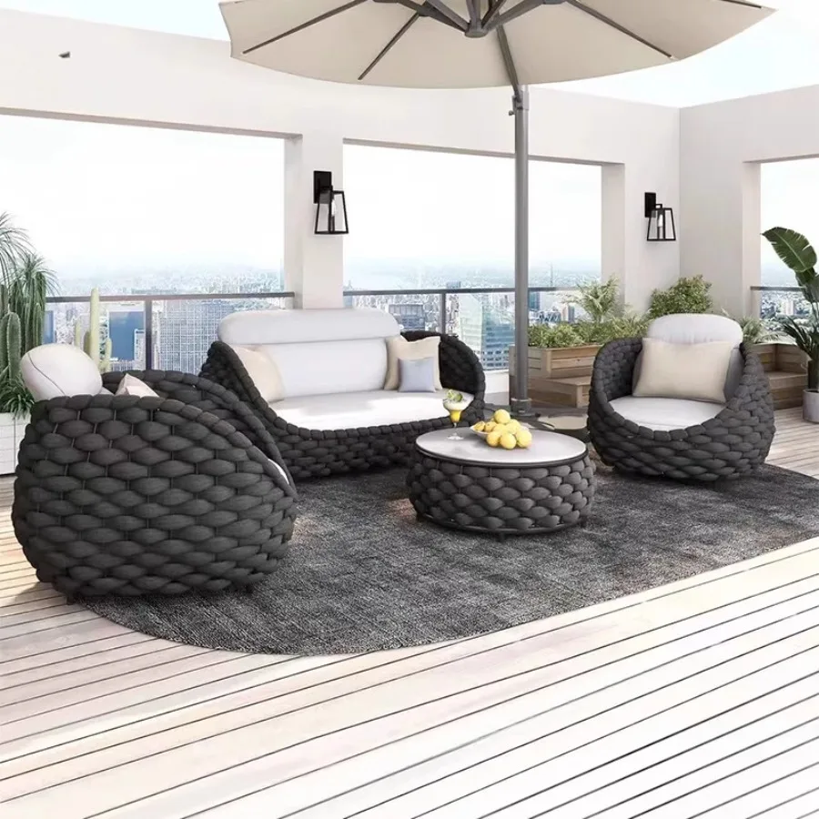 Garden Outdoor Furniture Sets Table Rattan Pool Outdoor Furniture Sofa Sets Modern Back Yard Patio Coffee Muebles Jardin Chairs