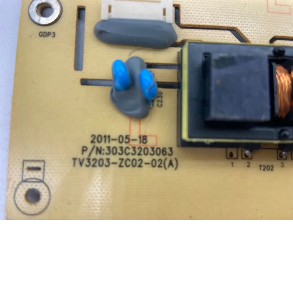 أجزاء التلفزيون المهنية الأصلي LCD32R26 لوحة الجهد العالي P/N: 303C3203063 TV3203-ZC02-02 (أ) التلفزيون لوحة الجهد العالي