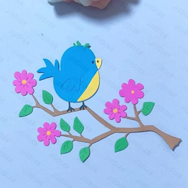 جديد شجرة الطيور زهرة المعادن قطع يموت سكرابوكينغ DIY بها بنفسك بطاقات المعايدة النقوش الحرفية Stamps ألبوم صور النقش يموت #2