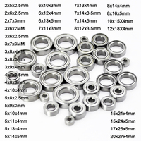 4pcs Miniature ball Bearings 3x6x2.5 4x7x2.5 4x8x3 5x8x2.5 5x10x4 5x11x4 6x12x4 8x12x3.5 10x15x4 12x18x4mm RC Car Bearing set