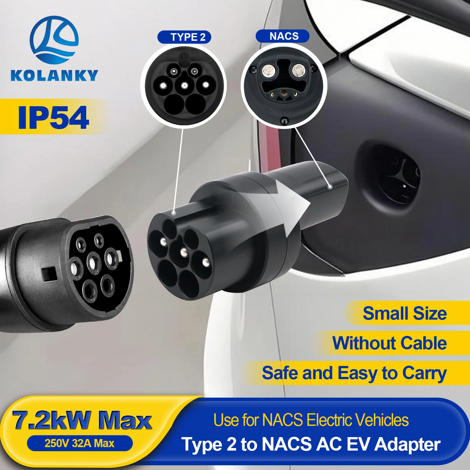 adaptateur-de-chargeur-ev-kolanky-ip54-type-2-vers-connecteur-nacs-ac-32a-72kw-pour-vehicules-electriques-nacs-modele-y-s-3