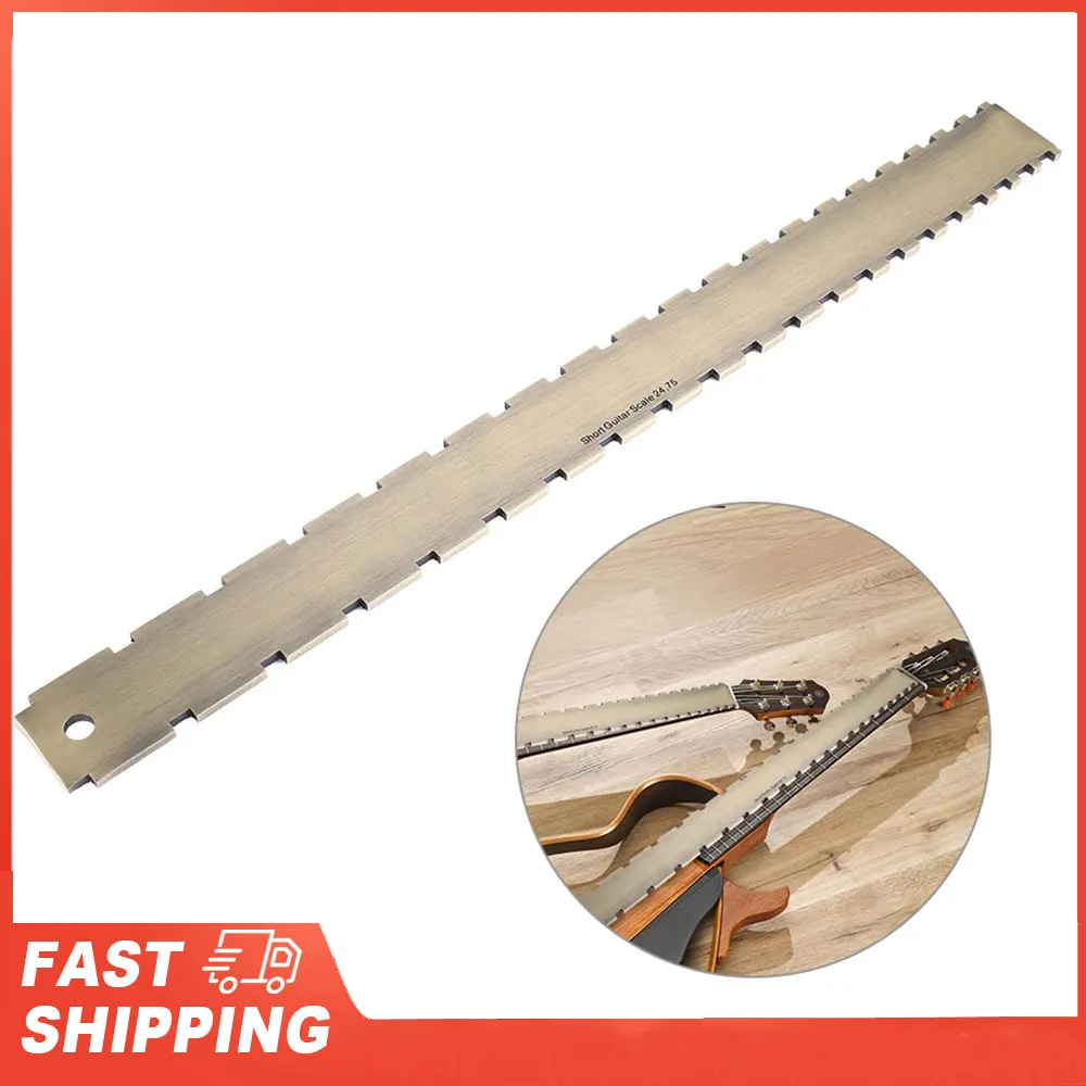 Practical 24.75 Notched Fret Board Straight Edge Luthiers Tool for Guitars Neck Leveling