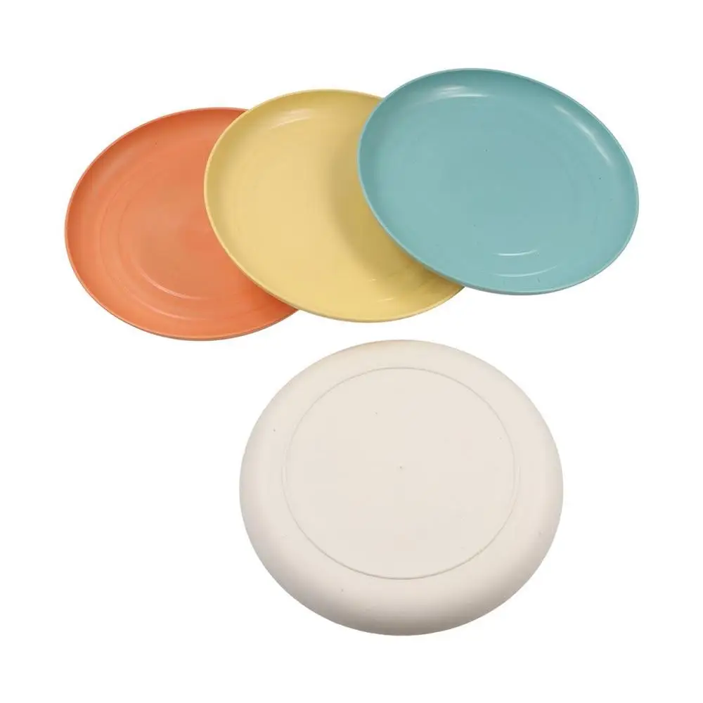 Dinnerware Plastic Wheat Straw Plates Round Unbreakable Dinner Plates 15cm Microwave Safe Tableware Fruit