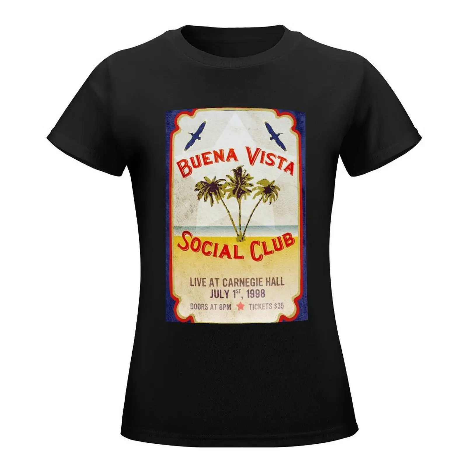 Buena Vista Social Club Movie Poster T-Shirt aesthetic clothes summer clothes summer top Womens graphic t shirts