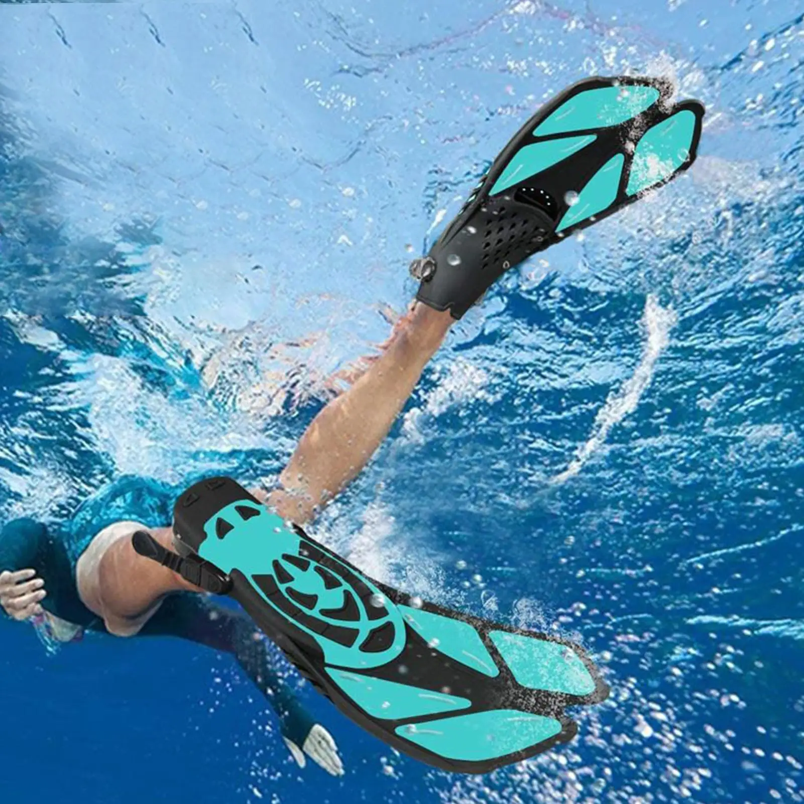 

Swim Flippers Training Fins For Adults Adjustable Exercise Training Flippers Equipment Gear For Swimming Snorkeling Adult Women