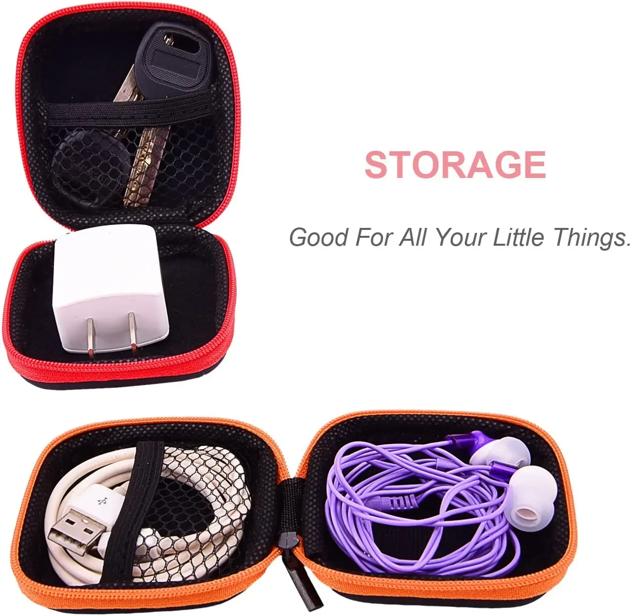 Sundries Travel Storage Bag Charging Case for Earphone Package Zipper BagTravel Cable Organizer Electronics Storage Portable