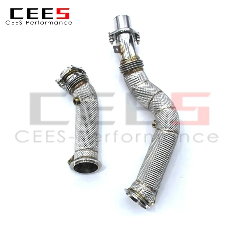 

CEES Downpipe Stainless Steel Catless Downpipe Without Catalyst Exhaust Downpipe for BMW M2C/M2 Competition F87 3.0T 2023