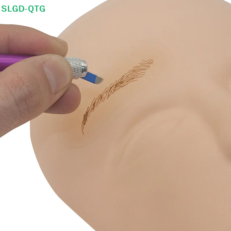 

Hot! Transfer Eyebrow Skin Sticker Tattoo Real Operation Practice Permanent Silicone Tattoo Training Supplies Eyebrow Protection