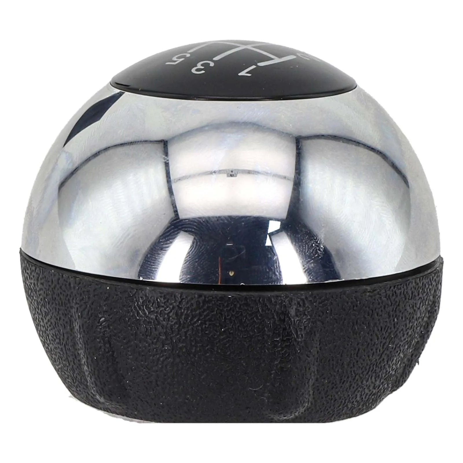 Chrome Black Replacement Gear Shift Knob Compatible with For Fiat 500 (2007 2018) Direct Fit and Comfortable Grip