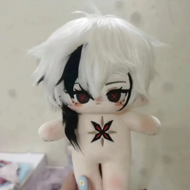 

Anime Game Genshin Impact Kawaii Plushies Arlecchino 20cm Cosplay Plush Stuffed Doll Body With Skeleton Cartoon Fans Toy Gifts
