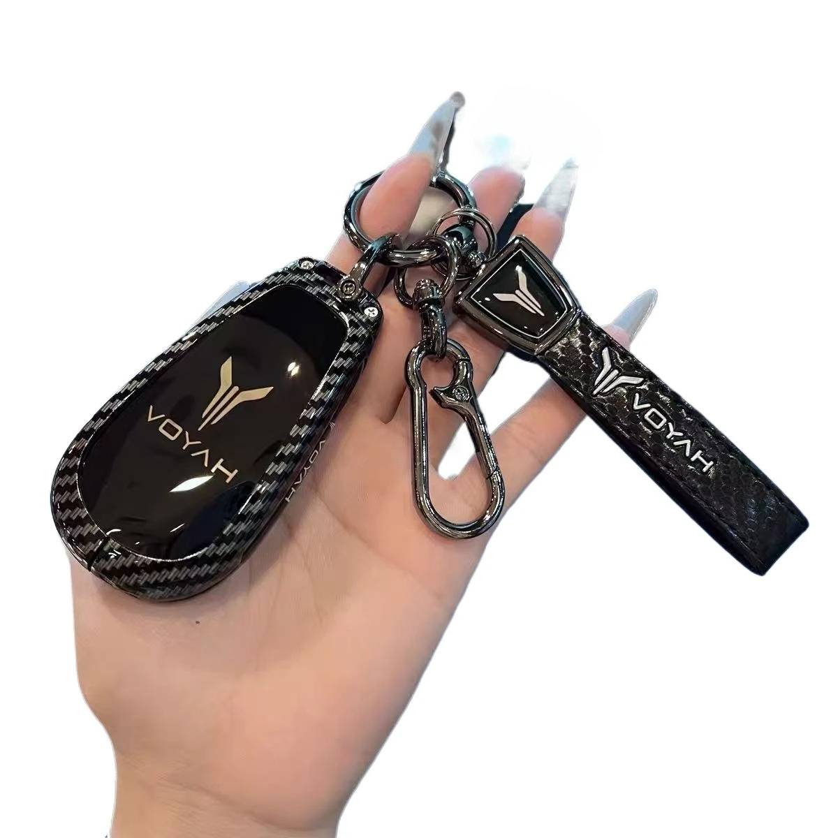 Zinc Alloy Car Key Case Cover Shell Protector Fob Holder for VOYAH Dream PHEV EV Champion Edition Keychain Accessories