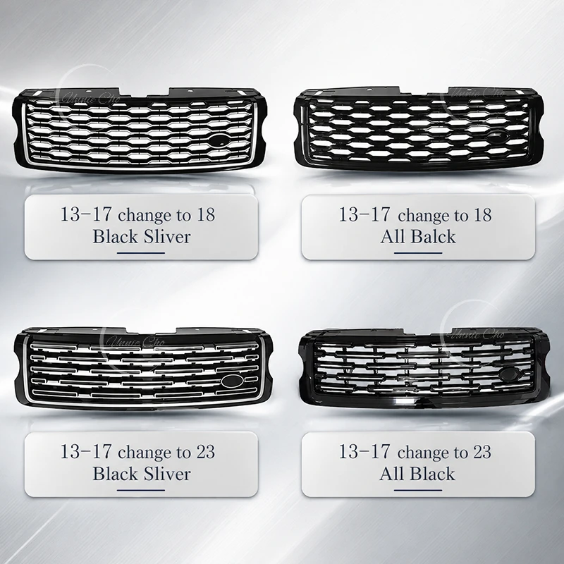 Front Bumper Grille Hood Tuning for Land Rover Range Rover Vogue 2013 -2017 L405 Upgrade To 2018 and 2023 Exterior Accessorie