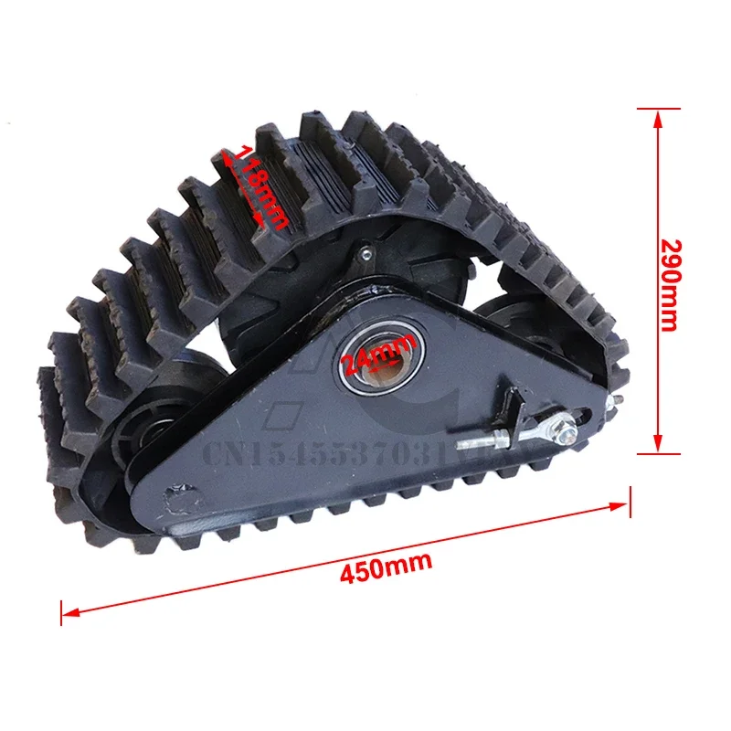 

Kids ATV UTV Buggy Snow Track System with Snowblower Wheels and Snowmobile Tracks for Winter Off Road Adventure Replacement Part